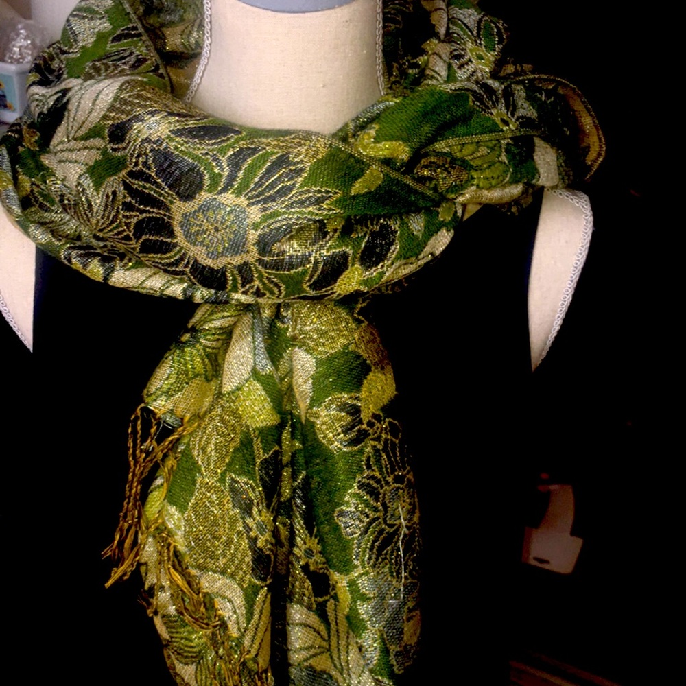 Green Pashmina Scarf
